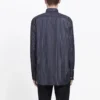 Skjorta med logotyp på bröstet, randig logotyp och knappar ”Black” 583989TGM041070