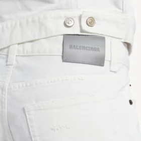 Slim fit-jeans för herr i vitt