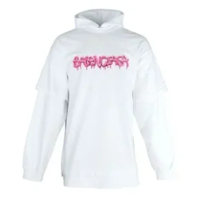 Slime långärmad hoodie med dubbla ärmar ”White Bubblegum” 681029TLVF10901