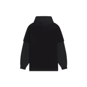 Slime T-shirt med huva och dubbla långa ärmar ”Svart” 681029TLVF11069