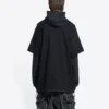Slime T-shirt med huva och dubbla långa ärmar ”Svart” 681029TLVF11069