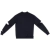 Sliten stickad tröja med V-ringning ”Navy” 696091T16420414