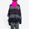 Sliten tröja i ullblandning med Fair Isle-mönster ”Blue” 662518T16028088