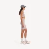 Sömlös techwear-bh för damer i nude