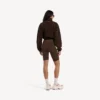 Techwear-träningsjacka för dam i färgen moka Techwear-träningsjacka för dam i färgen moka