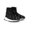 Speed 1.0 Sneakers ”White Logo Monogram Black Knit” 597425W2DBF1015