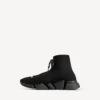 Speed 2.0-sneaker för herr med snörning i återvunnen stickad tyg i svart Speed 2.0-sneaker för herr med snörning i återvunnen stickad tyg i svart