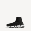 Speed 2.0-sneaker i återvunnen stickad tröja för damer i svart/silver Speed 2.0-sneaker i återvunnen stickad tröja för damer i svart/silver
