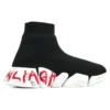 Speed 2.0-Sneakers ”Black Knit with Red Graffiti” 617239W2DD41096