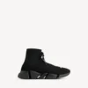 Speed 2.0-sneaker för herr med snörning i återvunnen stickad tyg i svart Speed 2.0-sneaker för herr med snörning i återvunnen stickad tyg i svart