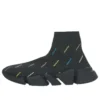 Speed 2.0 Sneakers ”Recycled Knit Black with Multicolor Allover Logo” 617196W2DF01088