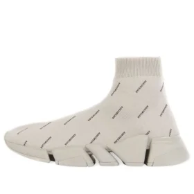 Speed 2.0-Sneakers ”Recycled Knit with Logo All Over Beige” 617196W2DBO9910