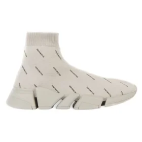 Speed 2.0-Sneakers ”Recycled Knit with Logo All Over Beige” 617196W2DBO9910