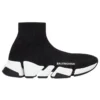 Speed 2.0-sneakers ”Svart glansig stickad med vit sula” 636833W2DC11091