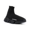 Speed 2.0-sneakers ”Svart glansig stickad ovandel med svart sula” 636833W2AF31000