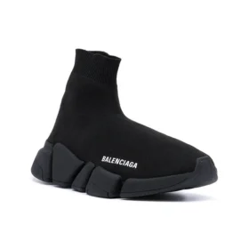 Speed 2.0-sneakers ”Svart glansig stickad ovandel med svart sula” 636833W2AF31000