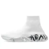 Speed 2.0-sneakers ”Vit stickad med svart graffiti” 617239W2DD42091