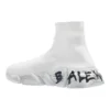 Speed 2.0-sneakers ”Vit stickad med svart graffiti” 617239W2DD42091