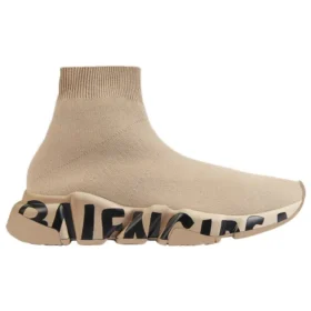 Speed Graffiti-Sneakers ”Beige Knit Black Graffiti Sole Unit” 605942W2DB79710
