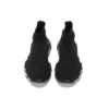 Speed Graffiti-sneakers ”Svart stickat med vit graffitisula” 605942W2DB71006