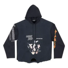 Speed Hunters Upside Down Luvtröja Oversized ”Black Faded” 698156TMVD11000