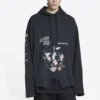 Speed Hunters Upside Down Luvtröja Oversized ”Black Faded” 698156TMVD11000