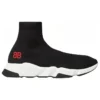 Speed Sneakers ”Svart stickat med rött BB-logo” 514218W05G01000
