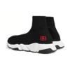 Speed Sneakers ”Svart stickat med rött BB-logo” 514218W05G01000