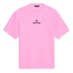 Sponsor-T-shirt med rund hals, rosa/röd 612965TJVD95764