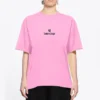 Sponsor-T-shirt med rund hals, rosa/röd 612965TJVD95764
