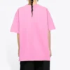 Sponsor-T-shirt med rund hals, rosa/röd 612965TJVD95764