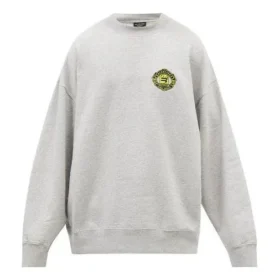 Sportig tröja med B Crest-logotyp och rund hals ”Grey” 671125TLV601300