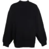 Sportig tröja med rund hals och B Crest-logotyp ”Black” 671125TLV60-1000