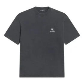 Sportiga T-shirtar i medium passform ”Washed Black” 612966TLV991070