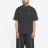 Sportiga T-shirtar i medium passform ”Washed Black” 612966TLV991070