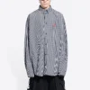 Sporty B Cosy Shirt ”Black White” 681004TLM111070
