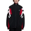 Sporty B vändbar Track-jackor ”Black Red White” 681445TKO481000