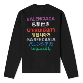 Språk Tröja med rund hals ”Black Multicolor” 646491T15952771