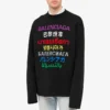 Språk Tröja med rund hals ”Black Multicolor” 646491T15952771