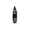 Square Knife BB 80 mm pumps ”Svart glansigt lammskinn” 694712WBD821080