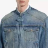 Squeeze-denimjacka för män i mörkblått Squeeze-denimjacka för män i mörkblått