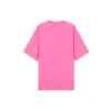 SS21 Broderad T-shirt med rund hals, rosa 641532TJVA95764