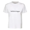 SS21 Casual T-shirt med alfabetlogotyp, stor, kortärmad, vit 612965TIV549040