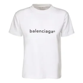 SS21 Casual T-shirt med alfabetlogotyp, stor, kortärmad, vit 612965TIV549040