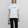 SS21 Casual T-shirt med alfabetlogotyp, stor, kortärmad, vit 612965TIV549040