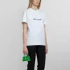 SS21 Casual T-shirt med alfabetlogotyp, stor, kortärmad, vit 612965TIV549040