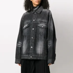 SS21 Logo Casual enfärgad långärmad jacka svart 620746TIW435720