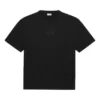 SS21 Logo-mönster, rund hals, korta ärmar, unisex, svart 641655TKV711069