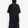 SS21 Logo-mönster, rund hals, korta ärmar, unisex, svart 641655TKV711069