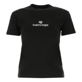 SS21 Logo-tryck Bomull Svart 612964TJVD91034